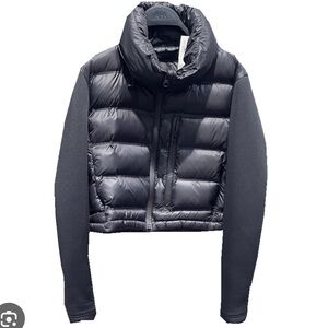 Zara Black cropped Puffer Jacket NWOT